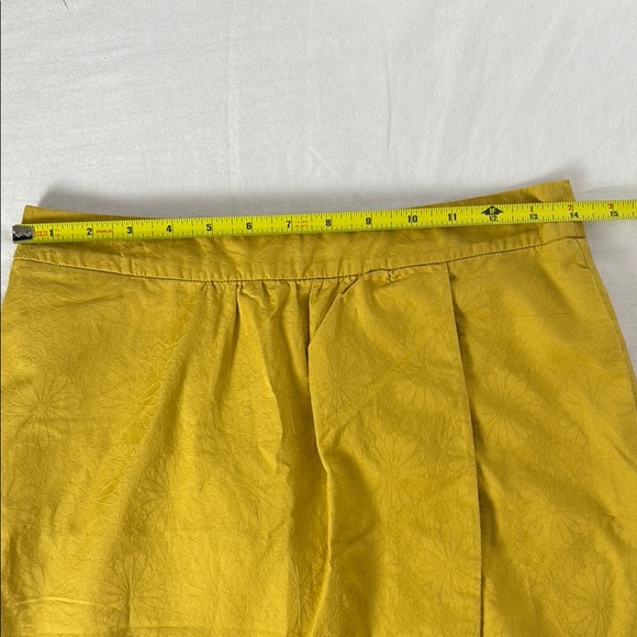 Anthropolologie‎ Edme & Esyllte Tulip Skirt Mustard Yellow Size 2 Floral Mini - Picture 6 of 8